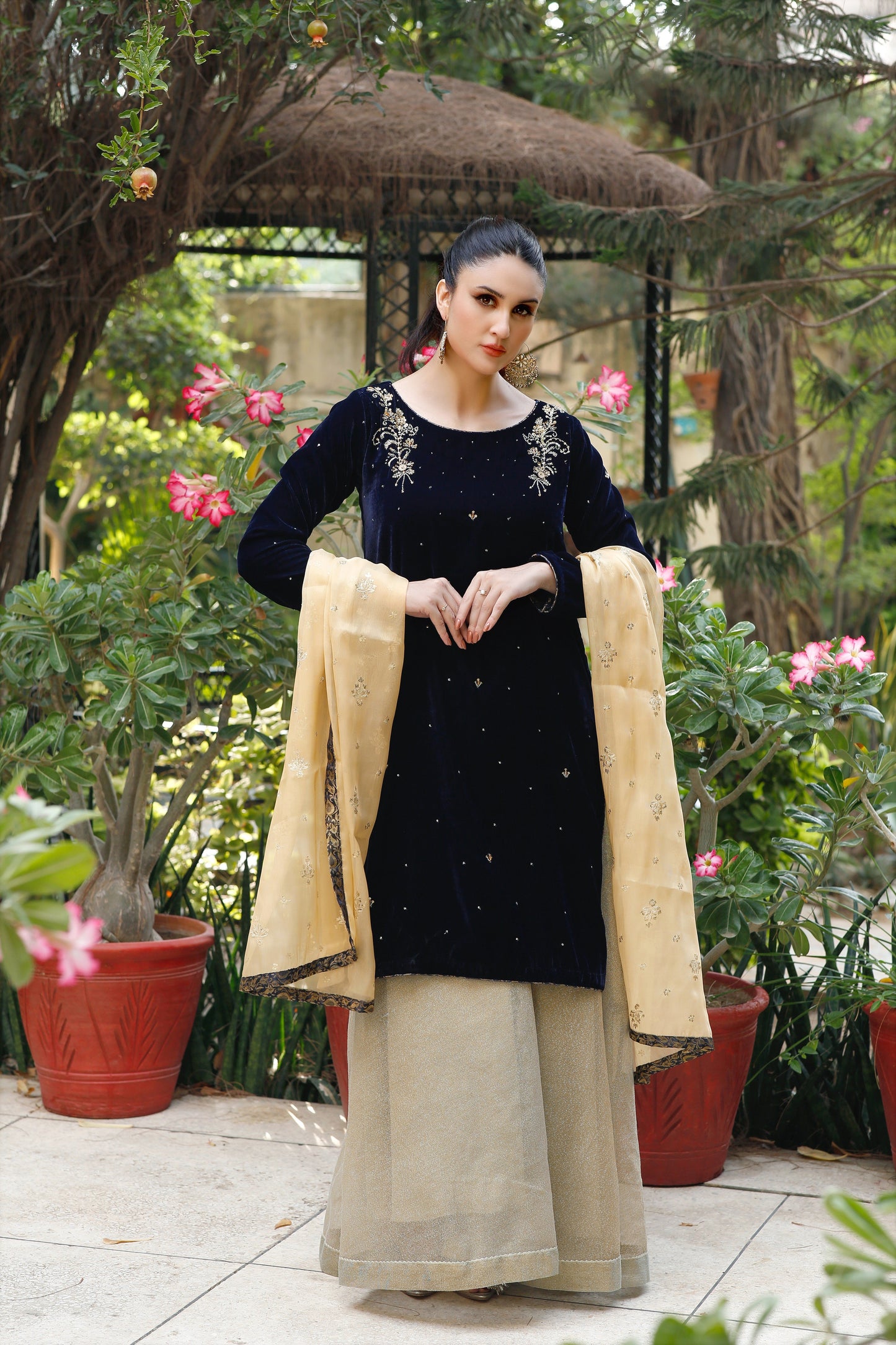 Blue Opulence- 3PC Velvet Suit-CEV20230804