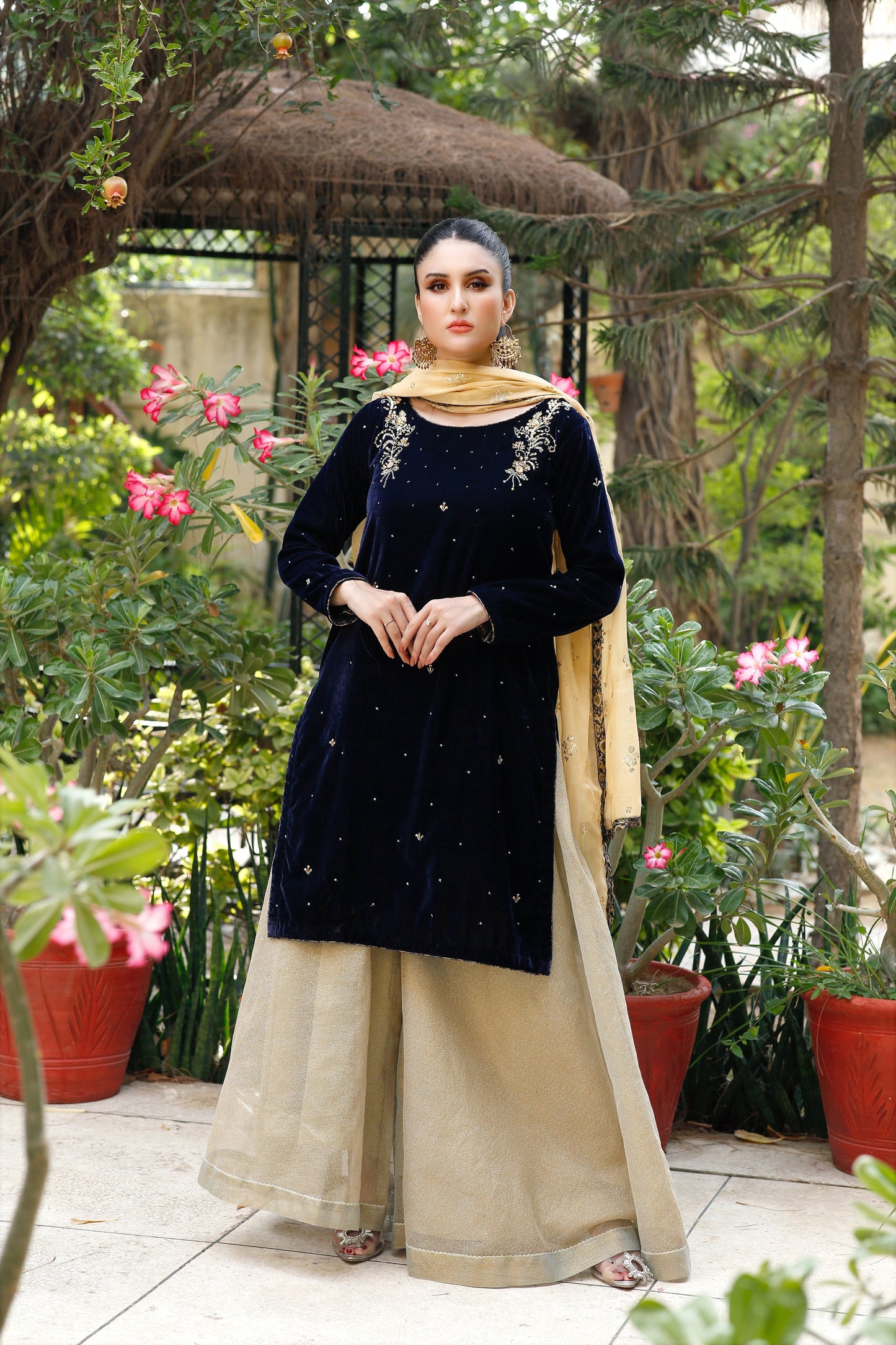 Blue Opulence- 3PC Velvet Suit-CEV20230804