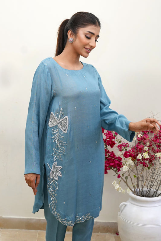 BLUE DAISY -2 PC Suit - CK20251252