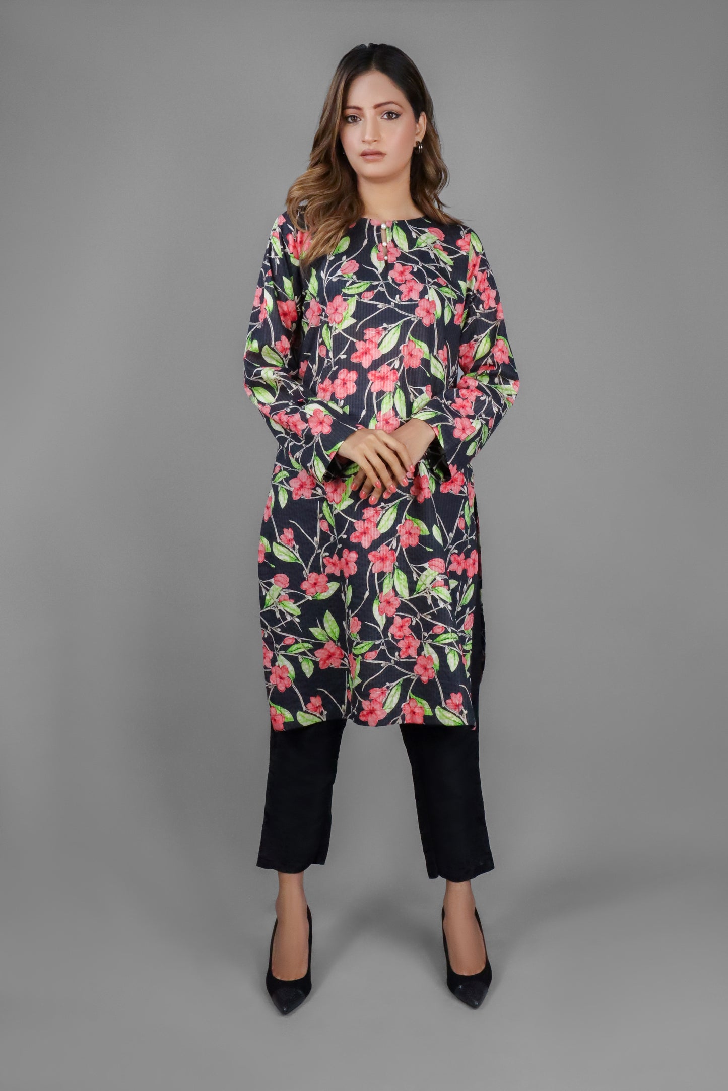 SASHA - PRINTED LAWN SHIRT - 1 PC - CK20251257