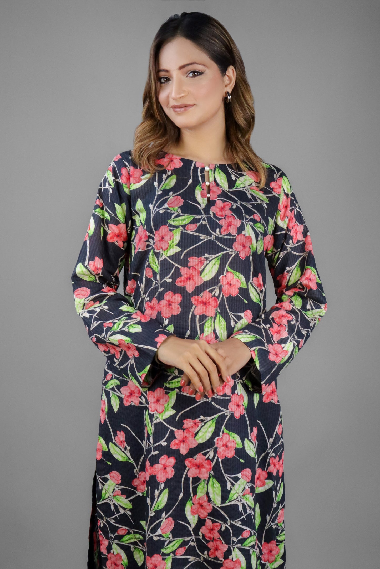 SASHA - PRINTED LAWN SHIRT - 1 PC - CK20251257