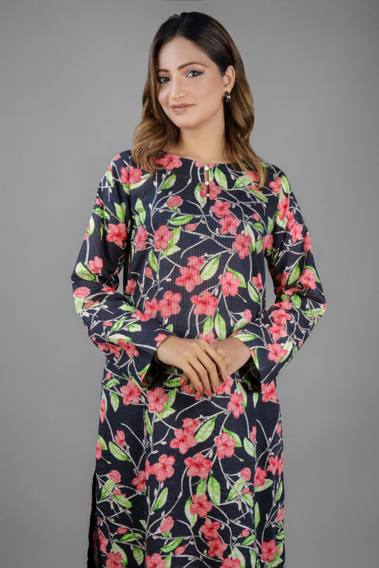 SASHA - PRINTED LAWN SHIRT - 1 PC - CK20251257