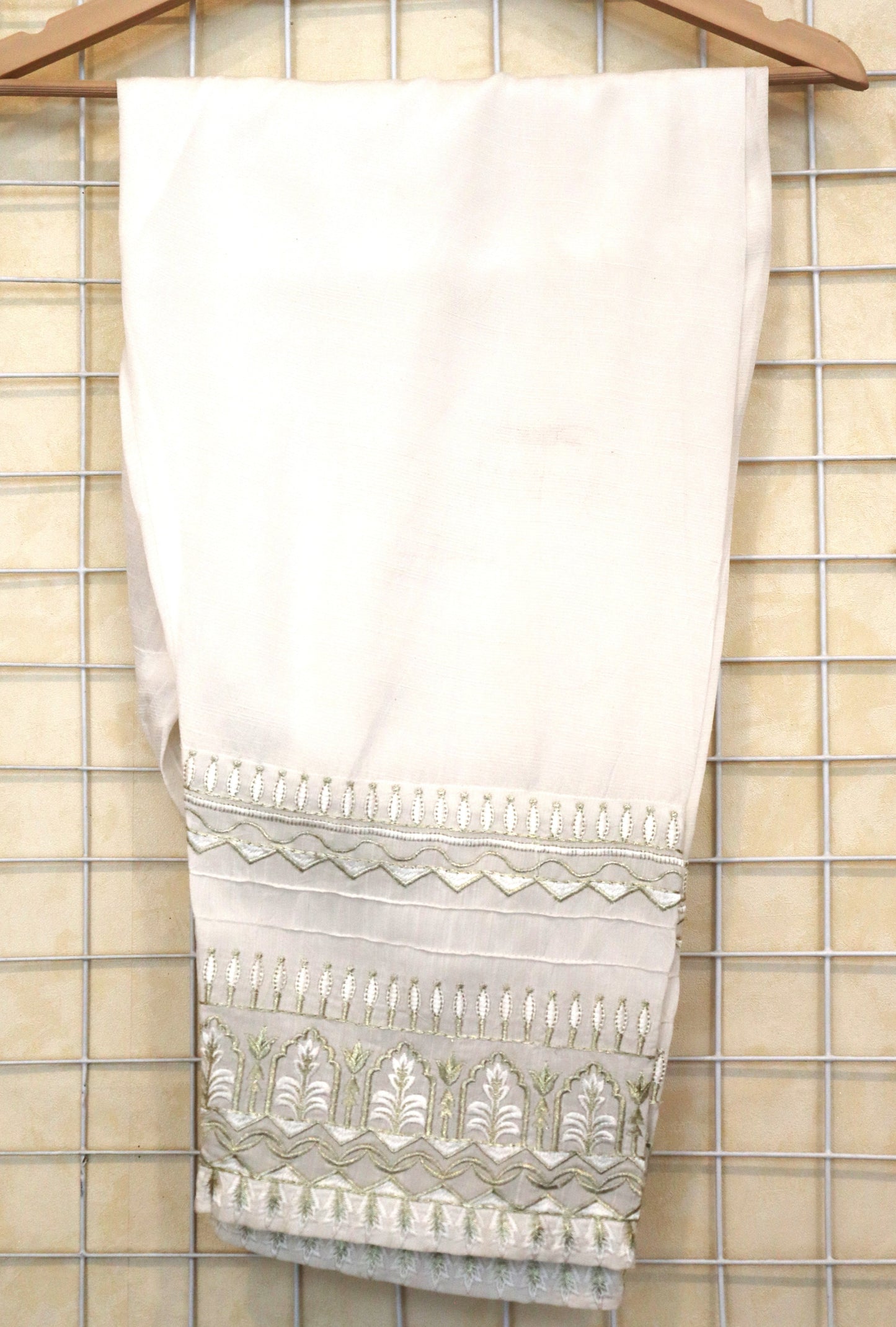 White Embroidered Shalwar