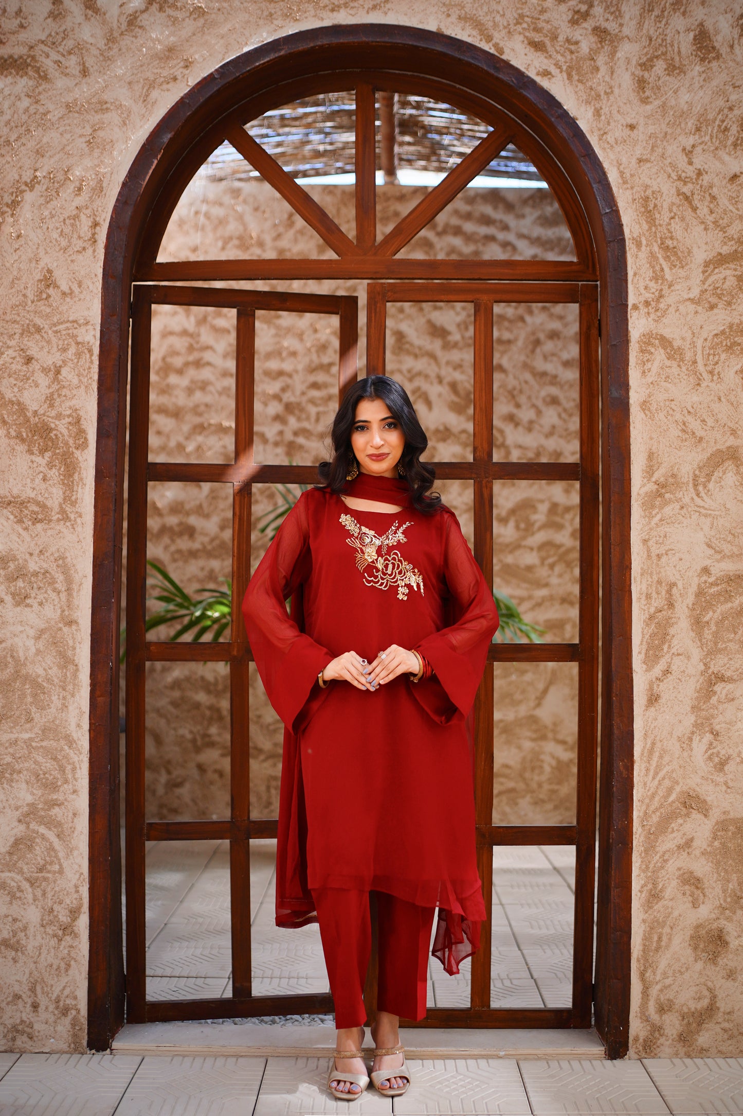 Jade & Ruby - Maroon