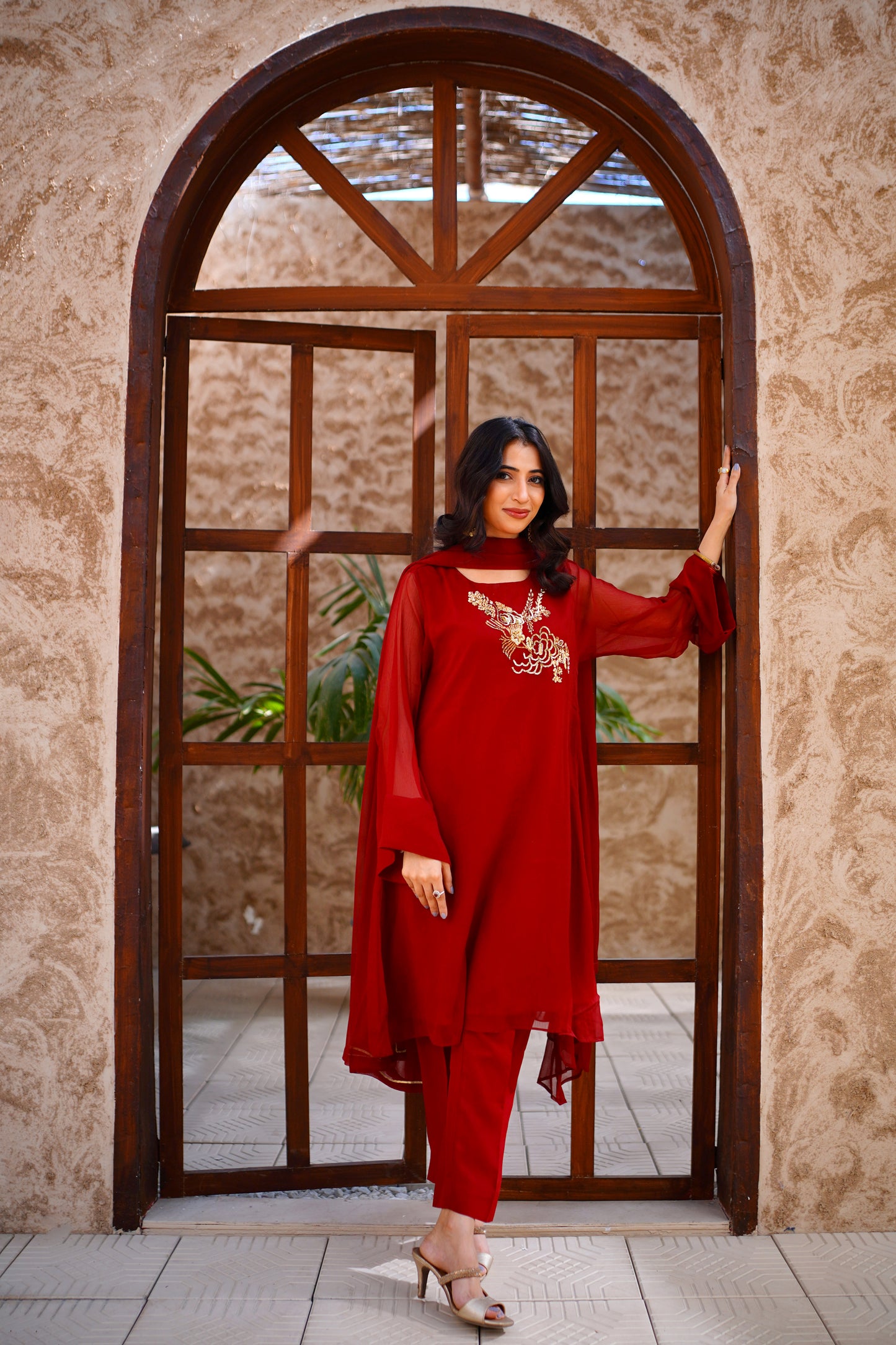 Jade & Ruby - Maroon