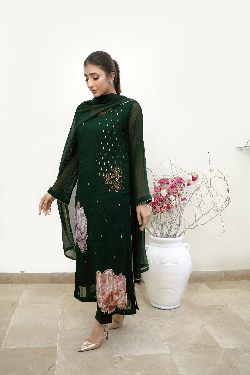 EMERALD BLOSSOM - 3 PC Suit - CK20251246