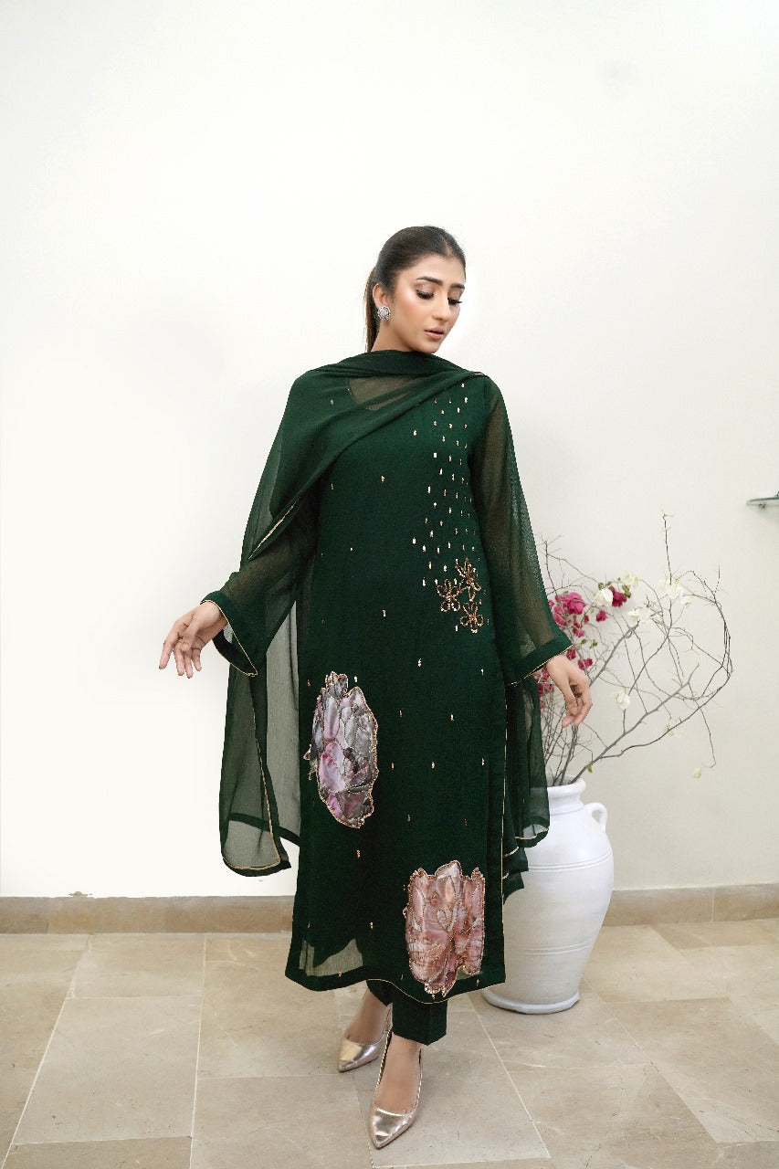 EMERALD BLOSSOM - 3 PC Suit - CK20251246