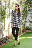 Black and Grey western button down shirt